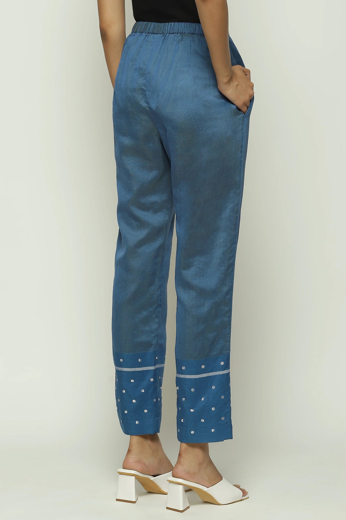 Maheshwar Dots Trouser
