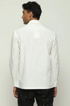 Tonal Ebroidered Code Shirt