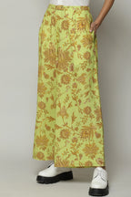 Chintz Print Handspun Handwoven Cotton Pant Citrus