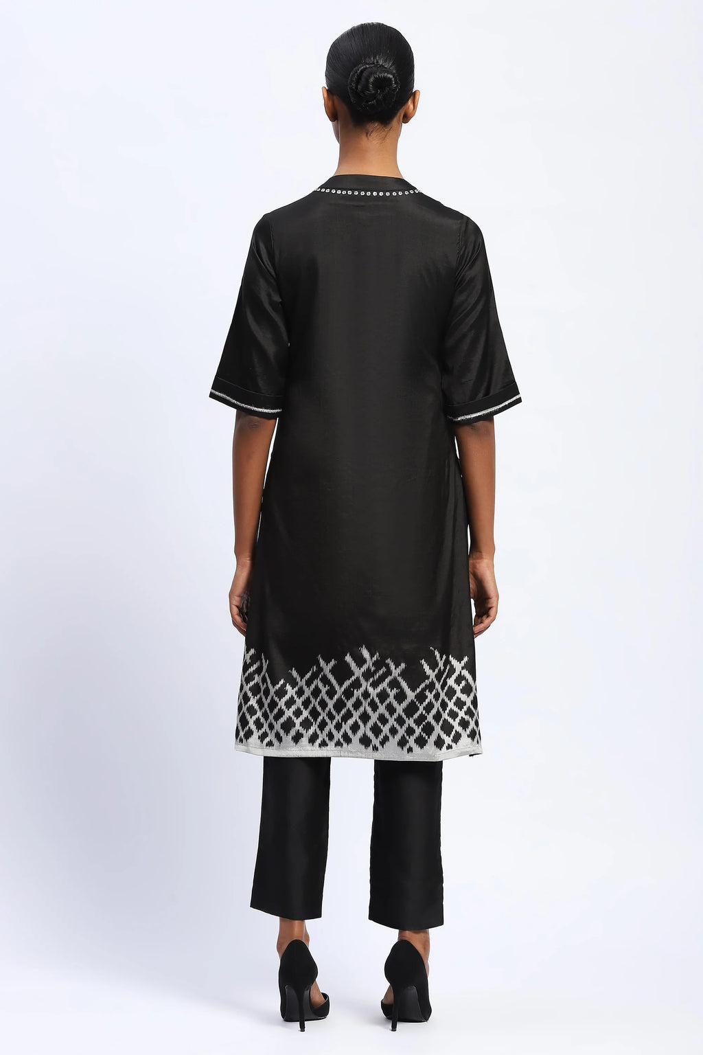 Lattice Ikat Kurta