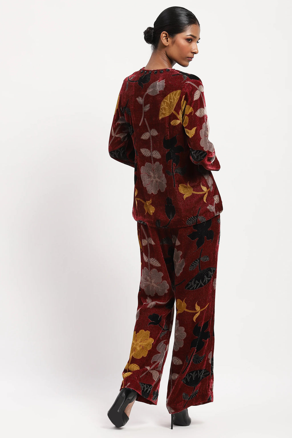Floral Velvet Top