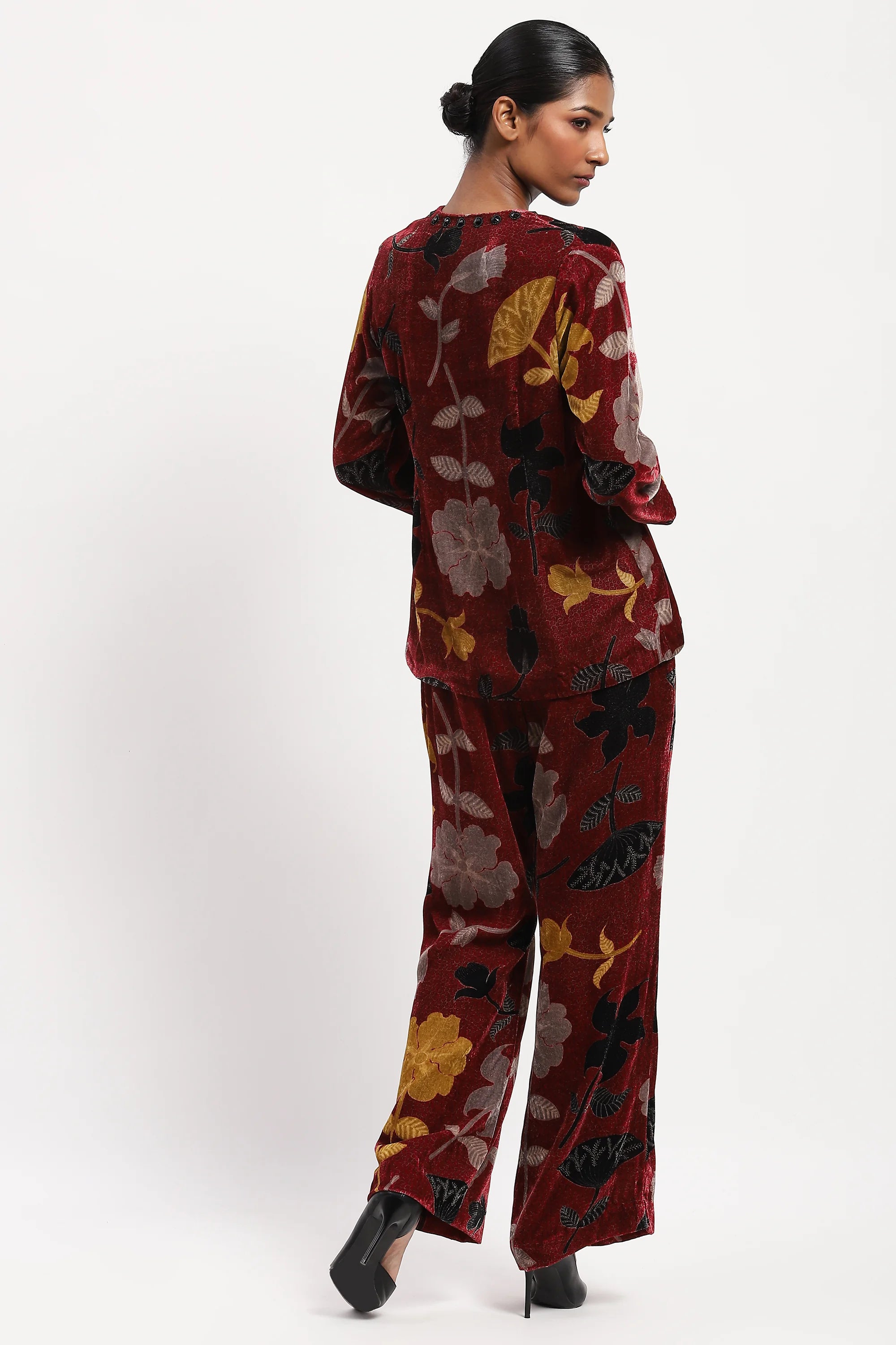 Floral Velvet Top
