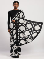 Basket Print Sari