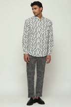 Printed Morse Code Shirt