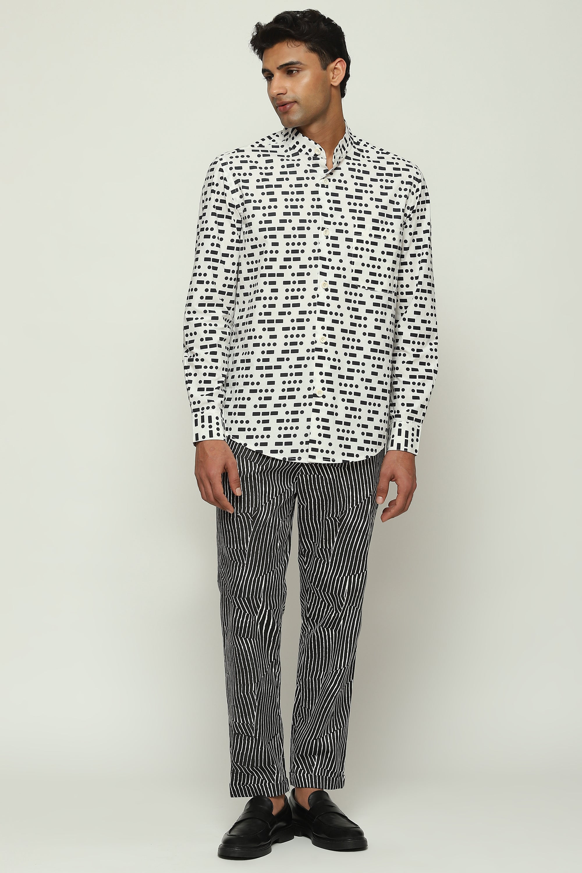 Printed Morse Code Shirt
