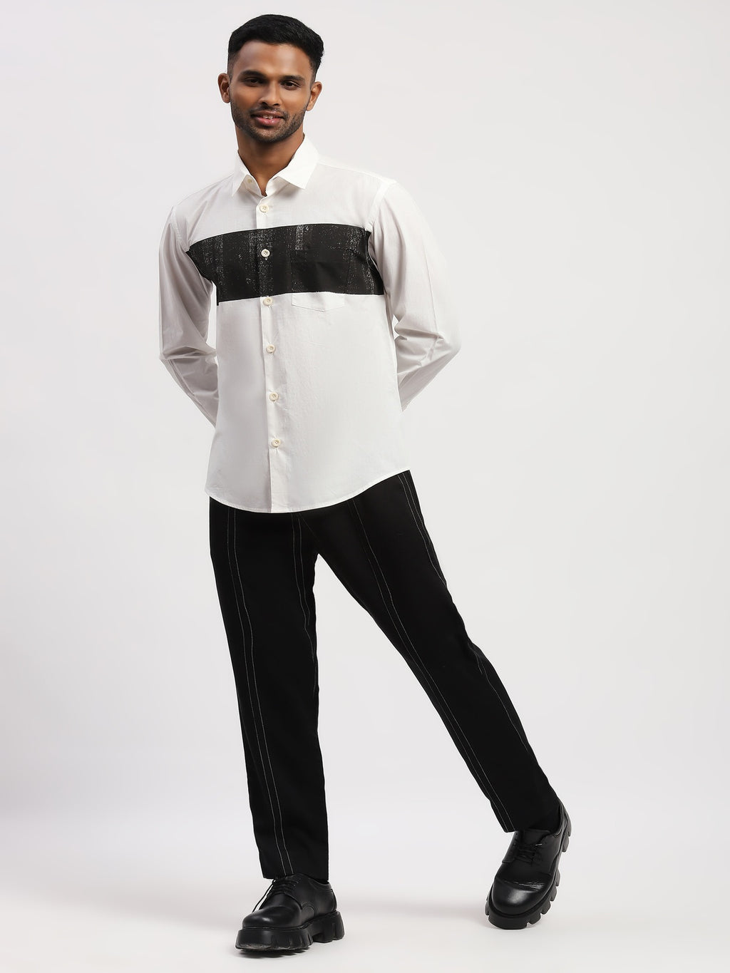 Center Block Print Shirt
