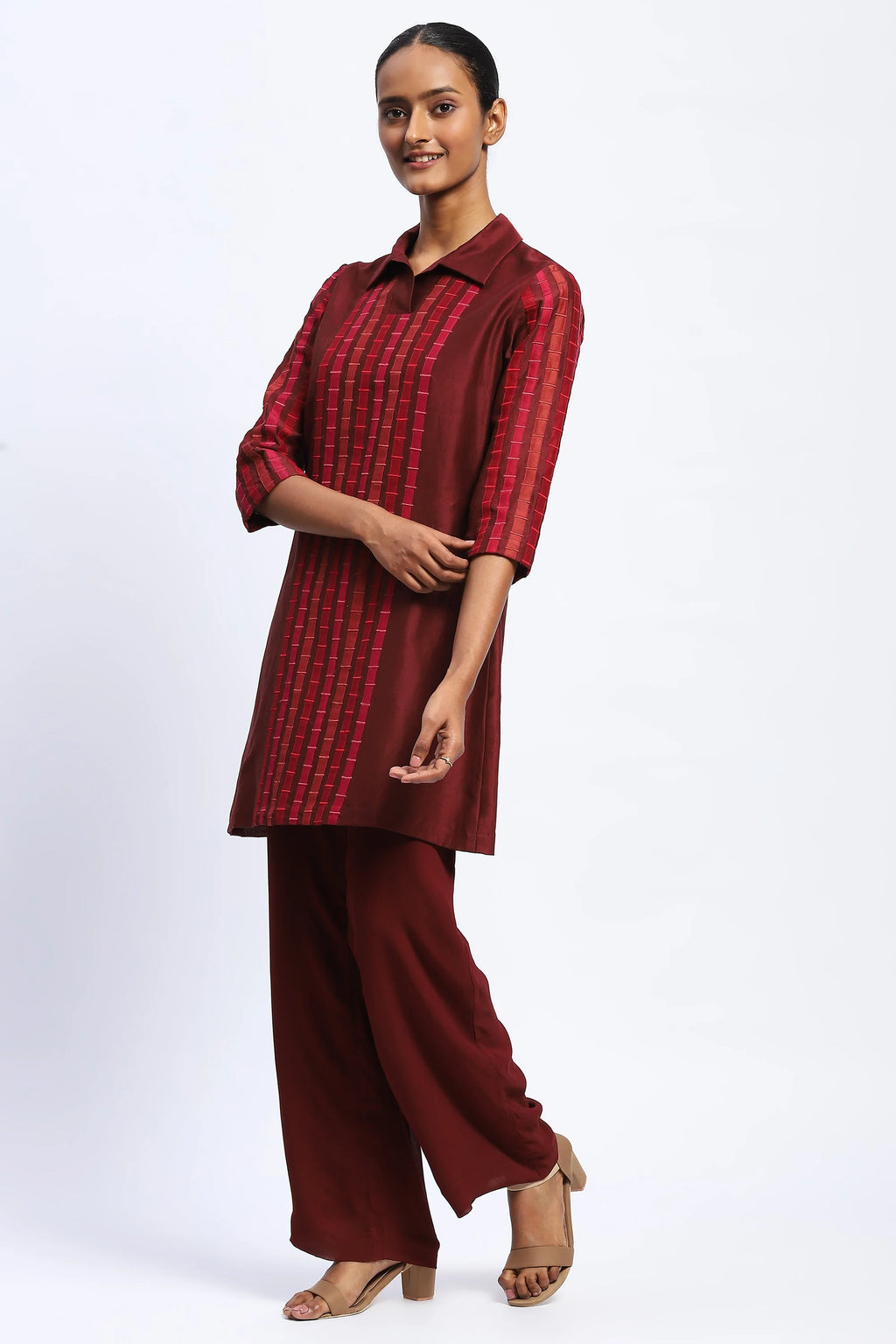 Applique Strips Dress