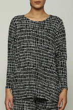 Lattice Print Top