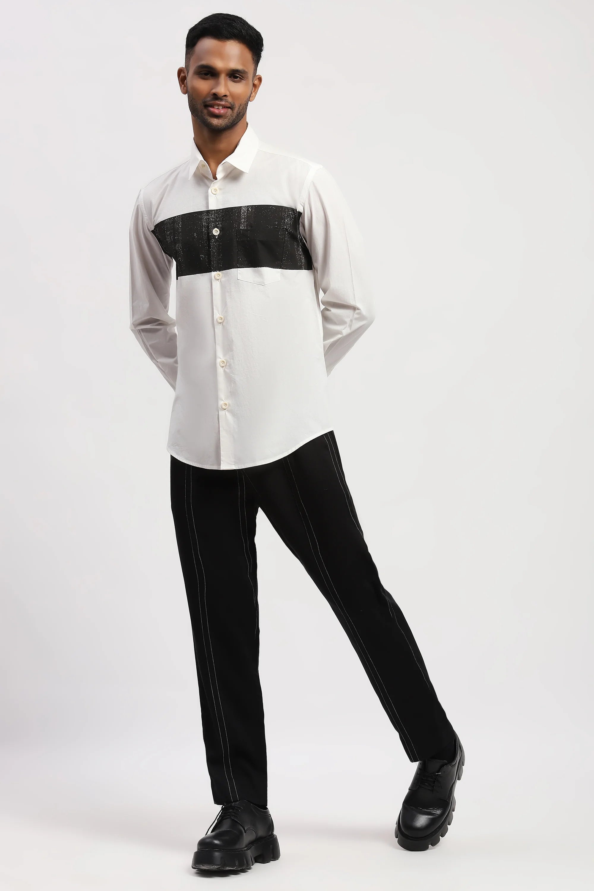 Center Block Print Shirt