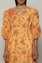Chintz Print Handspun Handwoven Cotton Dress