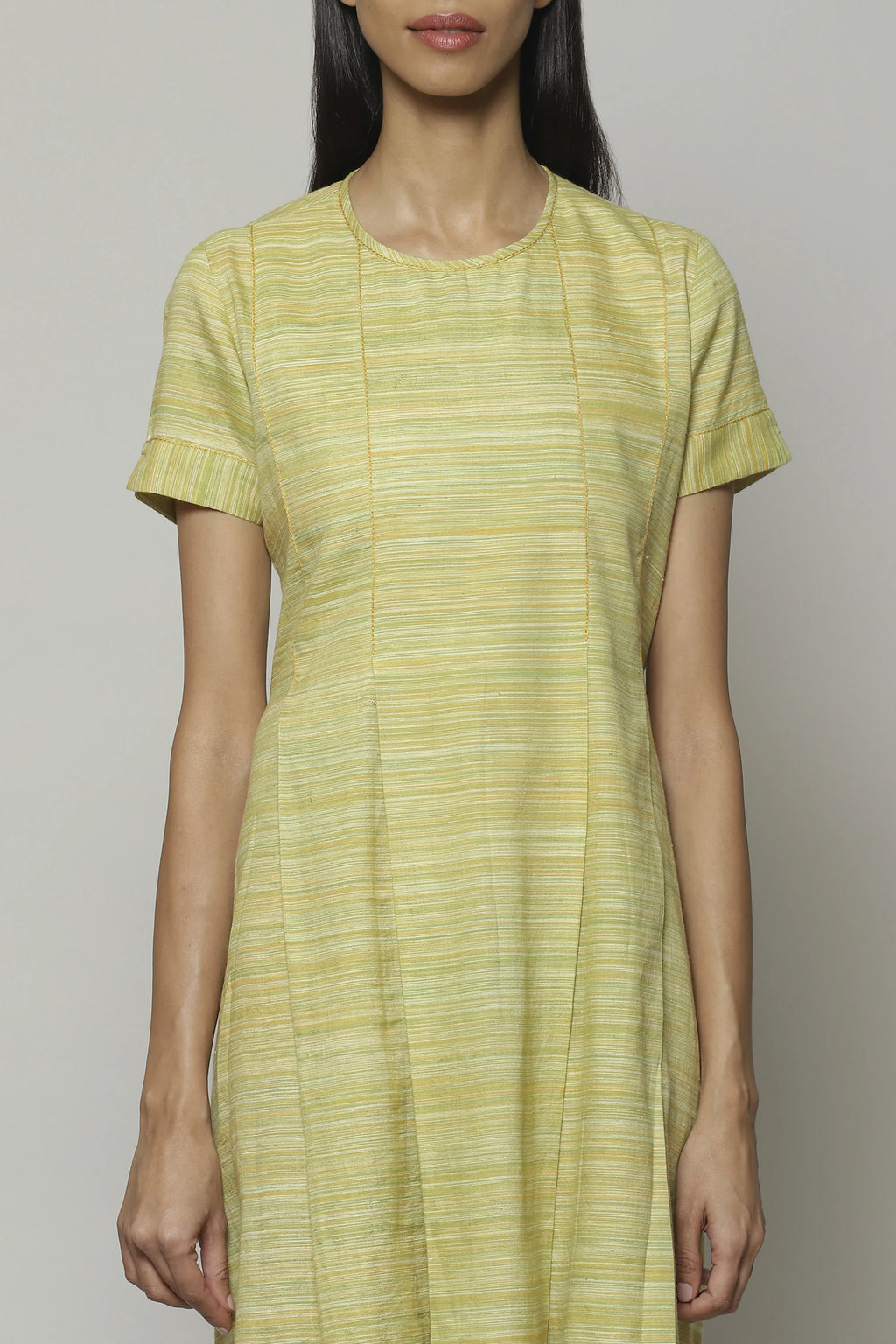 Space Dyed Handspun Handwoven Tencel Cotton Dress