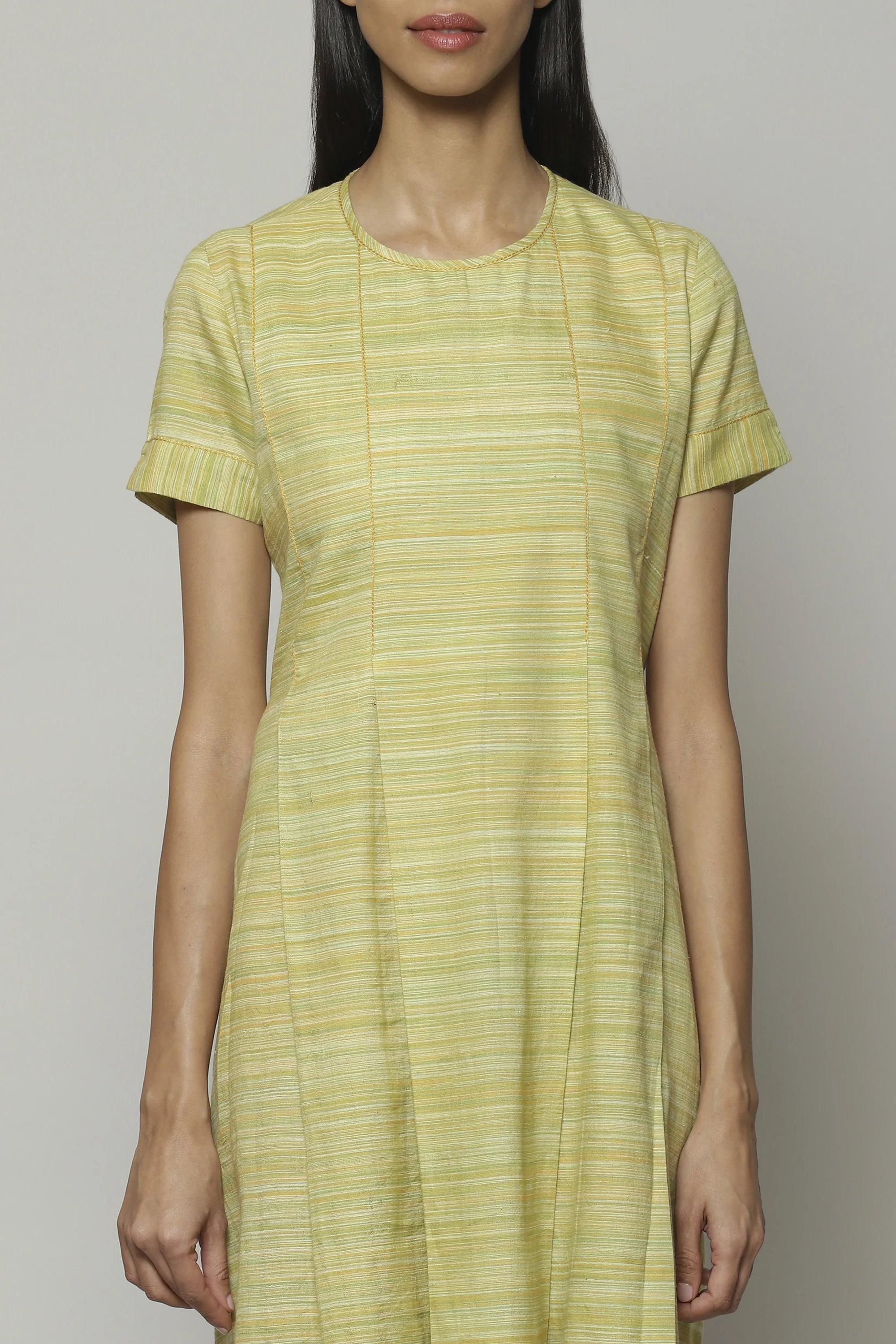 Space Dyed Handspun Handwoven Tencel Cotton Dress