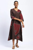 Bark Cloth Ikat Dress