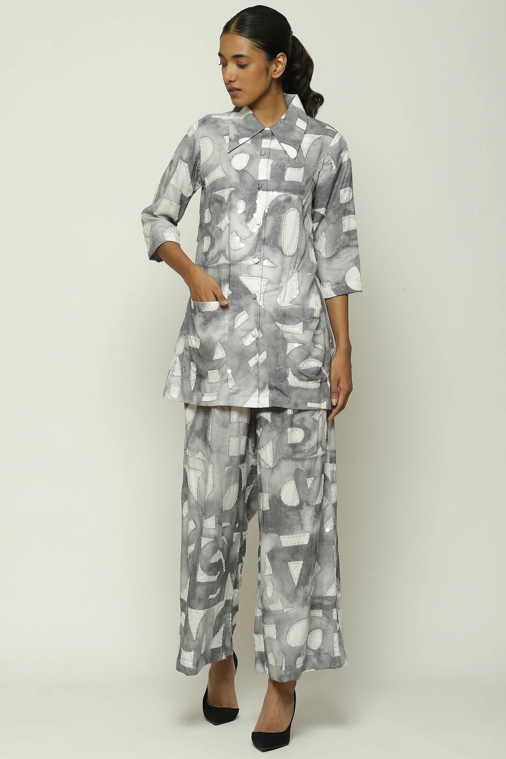 Watercolour Calligraphy Trouser