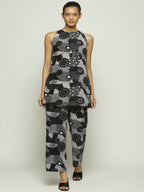 Multi Dots Black Dress