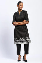 Lattice Ikat Kurta