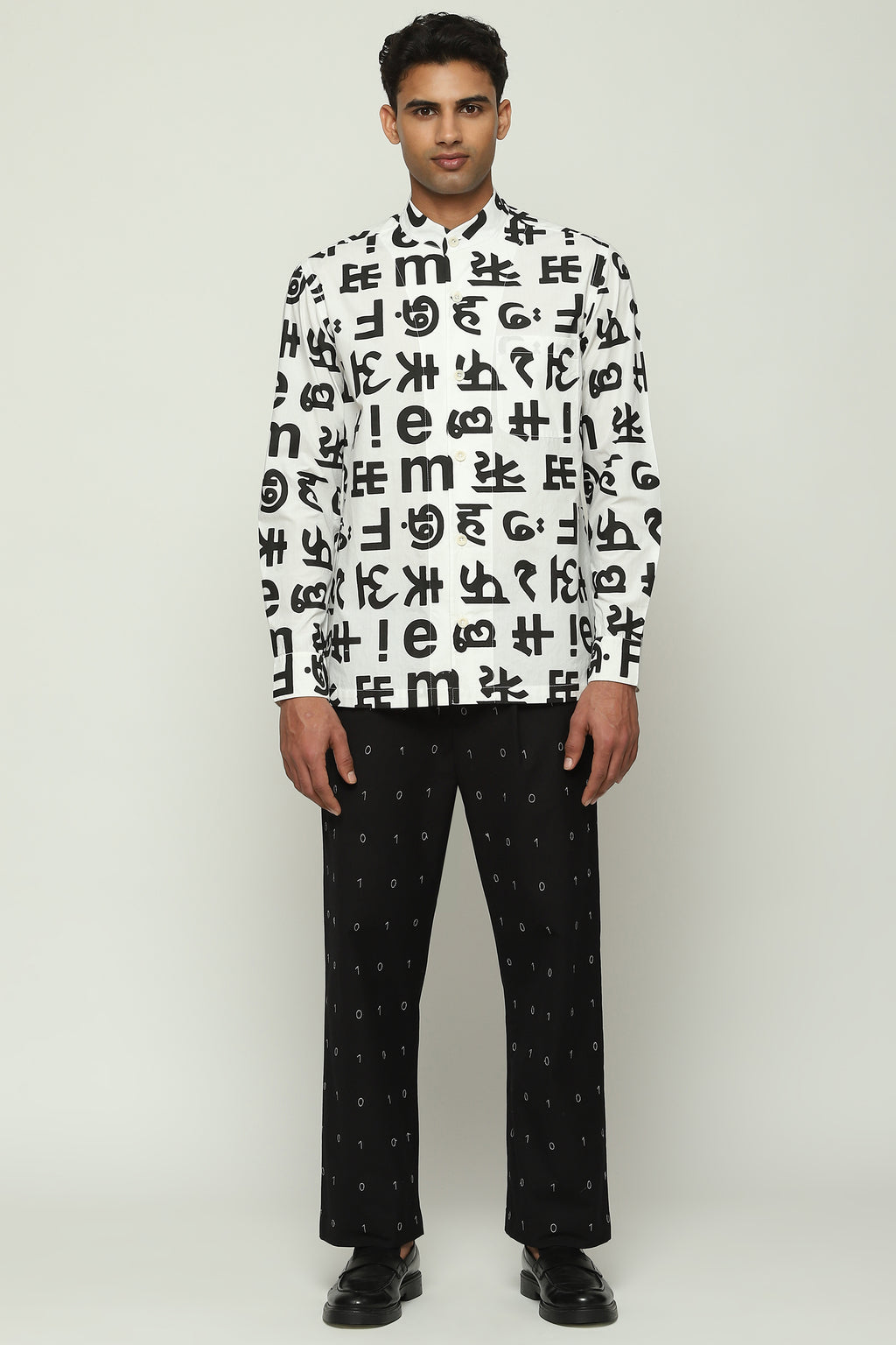 Spaced Out Calligraphy Shirt