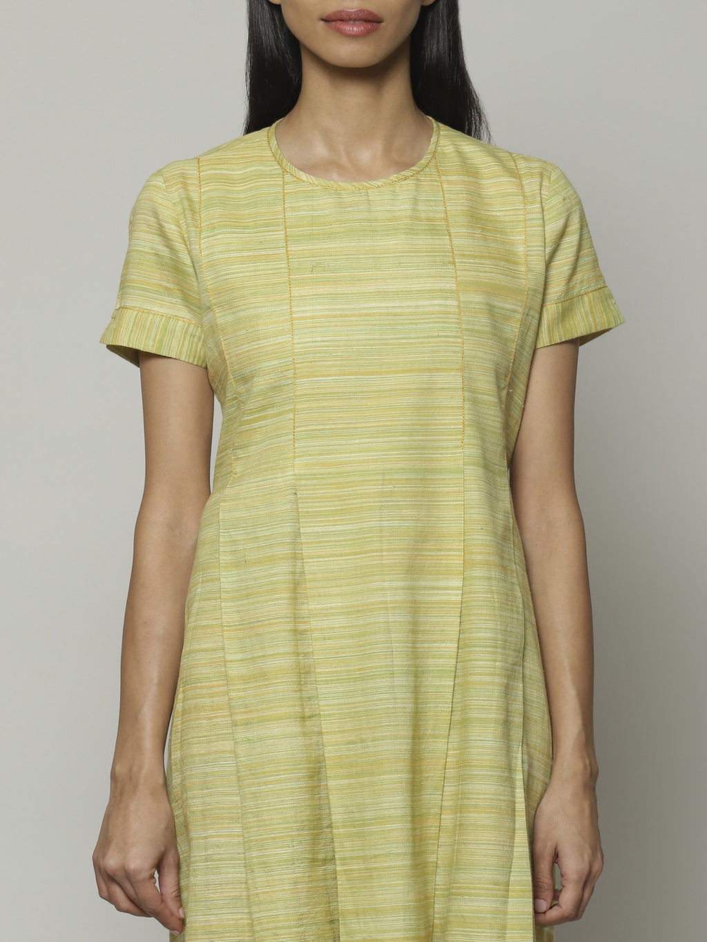 Space Dyed Handspun Handwoven Tencel Cotton Dress