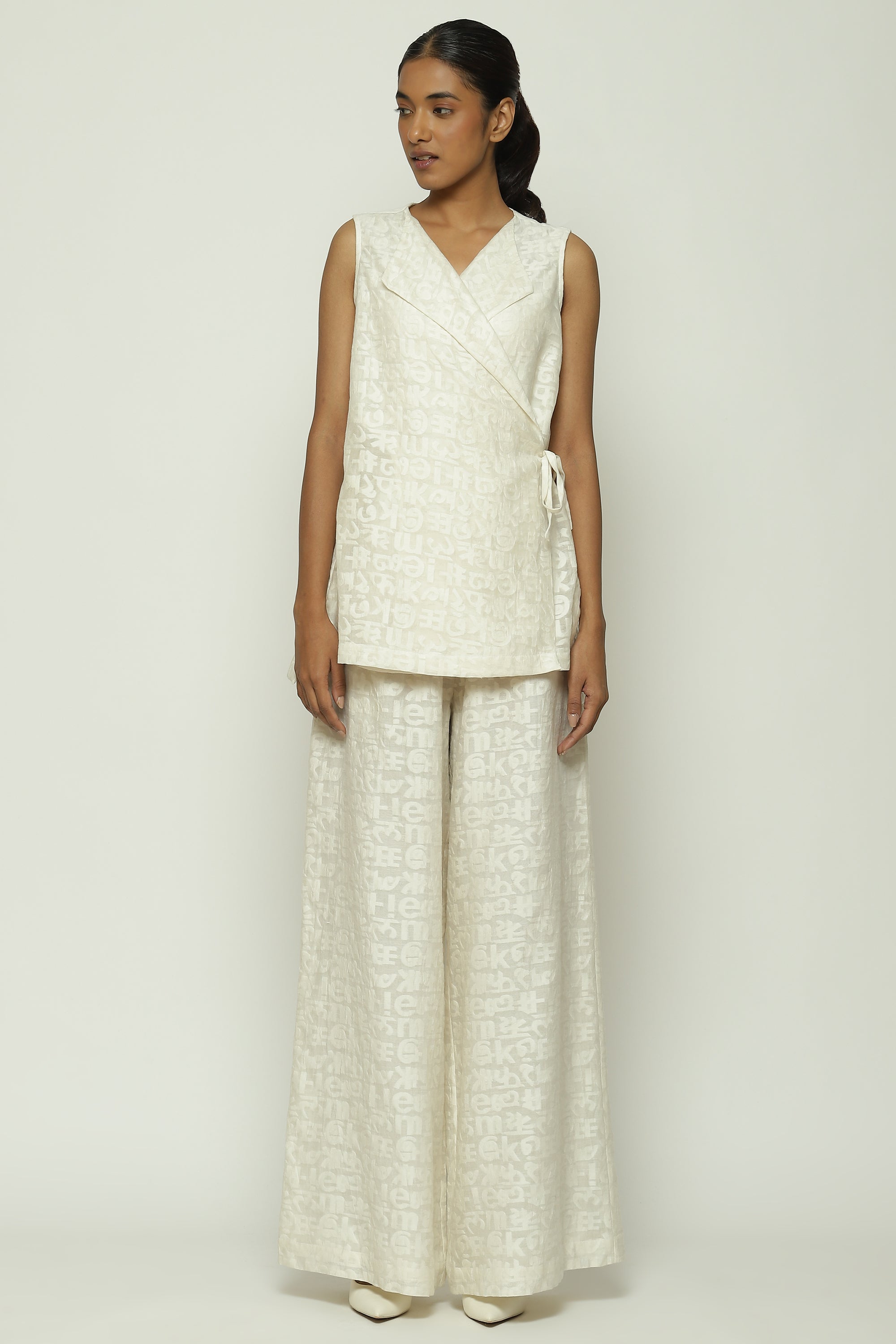 Calligraphy Cutwork Trouser