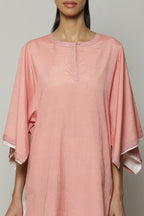 Double Sheer Luxe Voile Kurta Pink