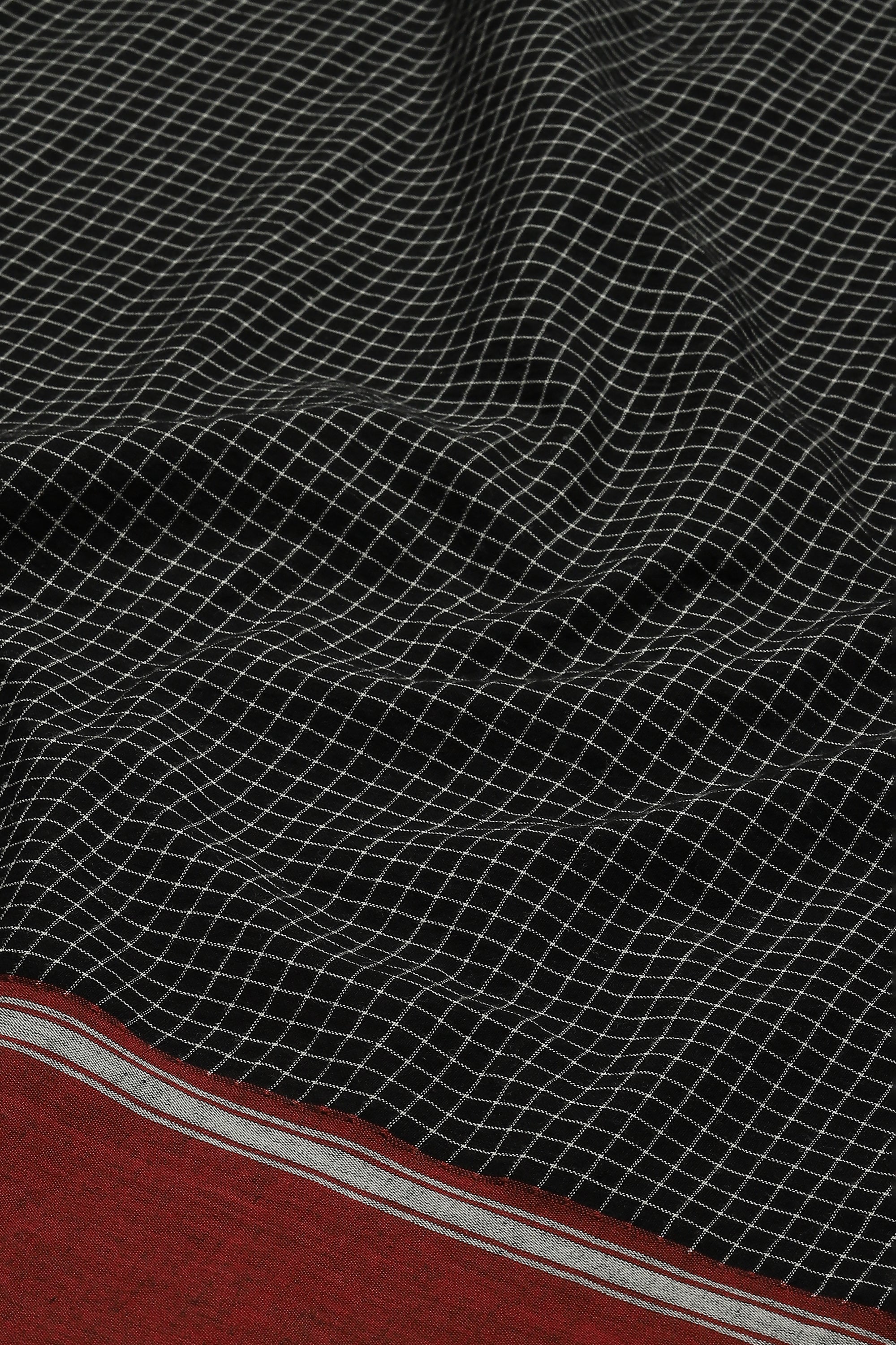 Chettinad Checks Red Border Shirt