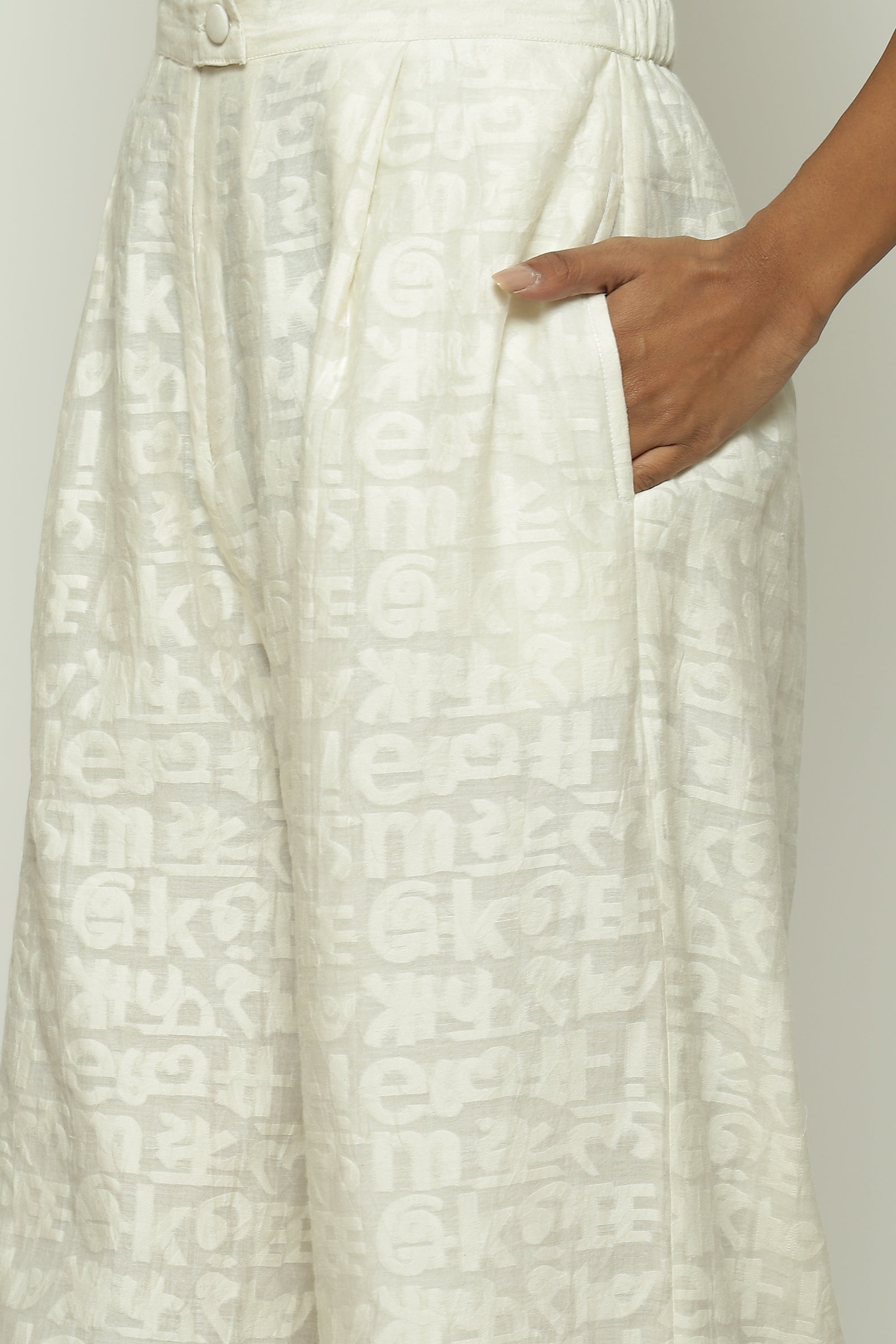 Calligraphy Cutwork Trouser