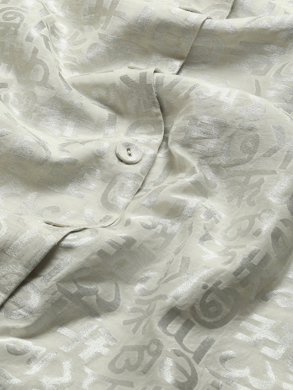 Calligraphy Cutwork Zari Shirt