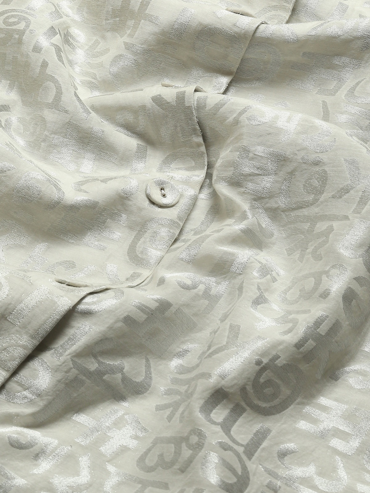 Calligraphy Cutwork Zari Shirt