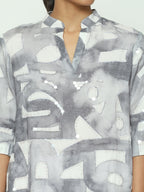 Watercolour Calligraphy Kurta