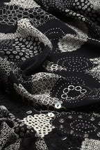 Multi Dots Black Sari