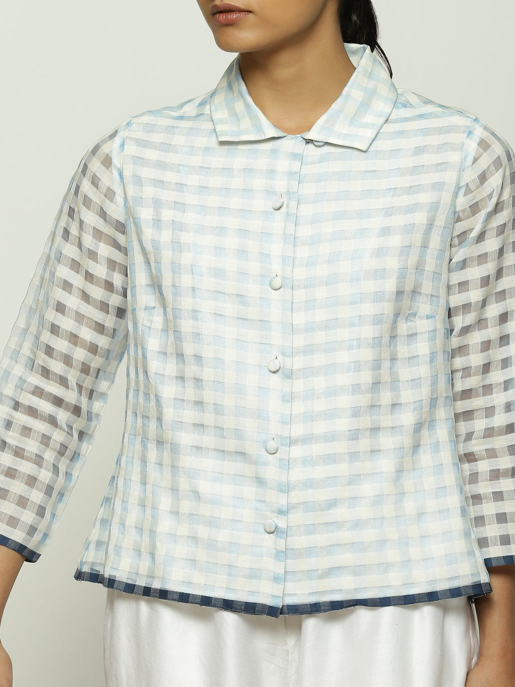 Maheshwar Gingham Checks Shirt
