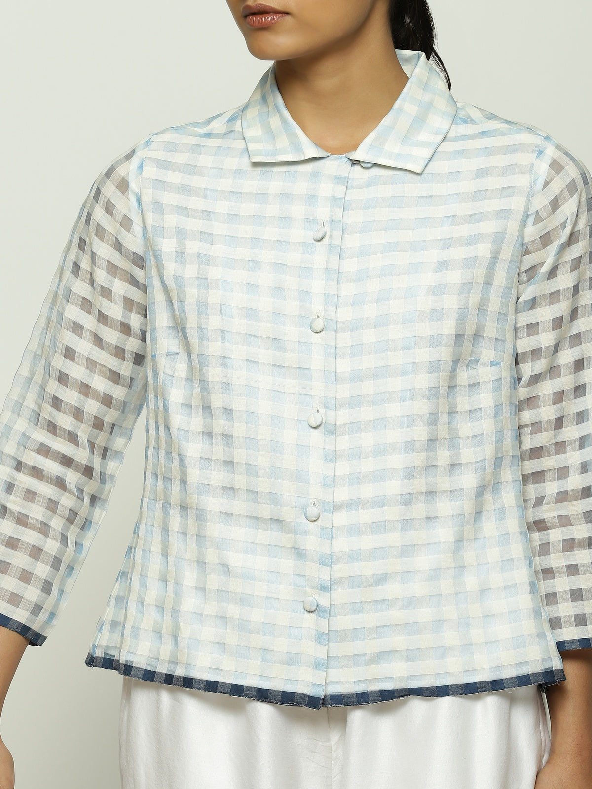 Maheshwar Gingham Checks Shirt