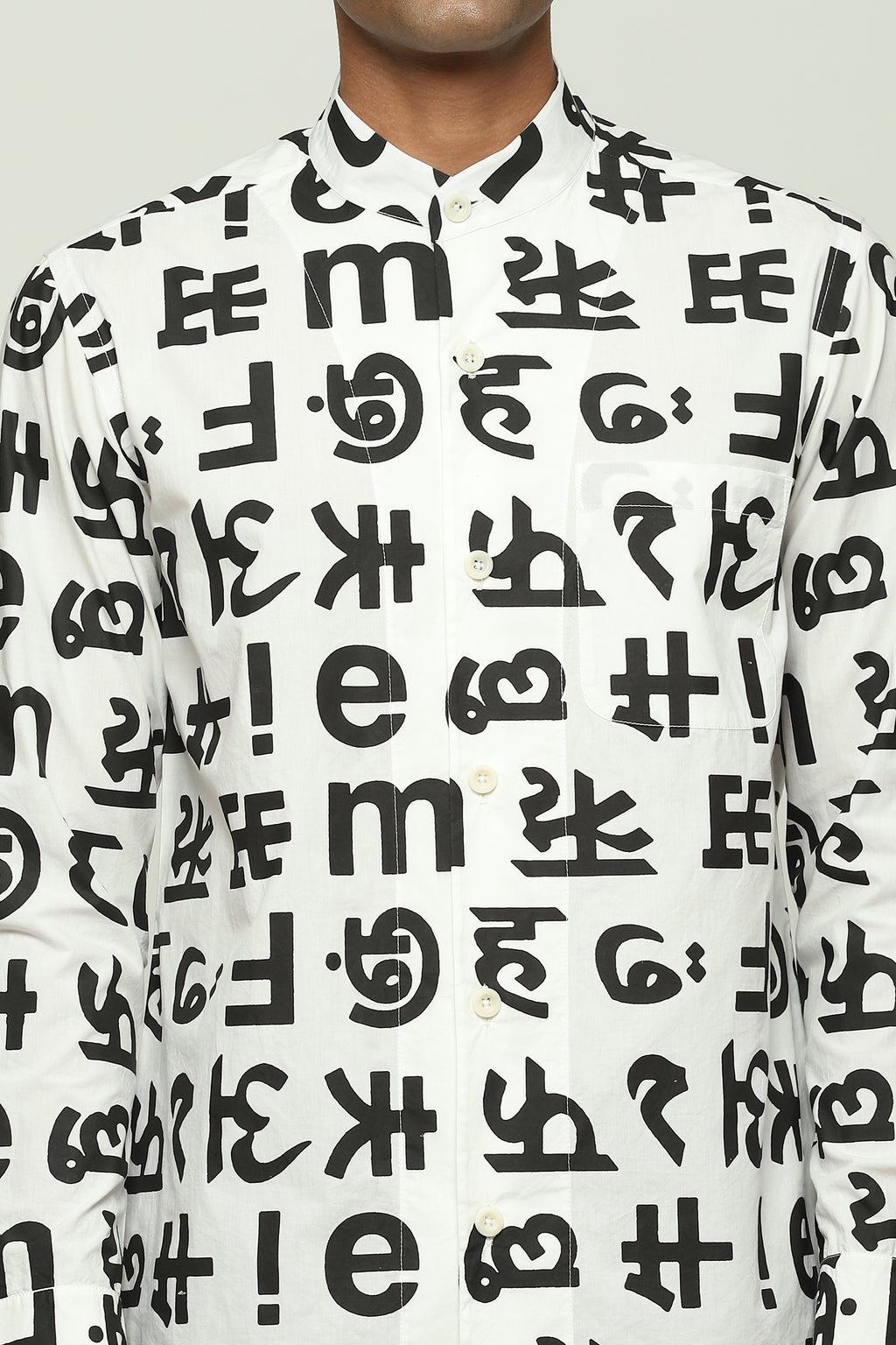 Spaced Out Calligraphy Shirt