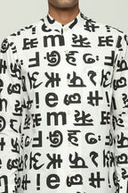 Spaced Out Calligraphy Shirt