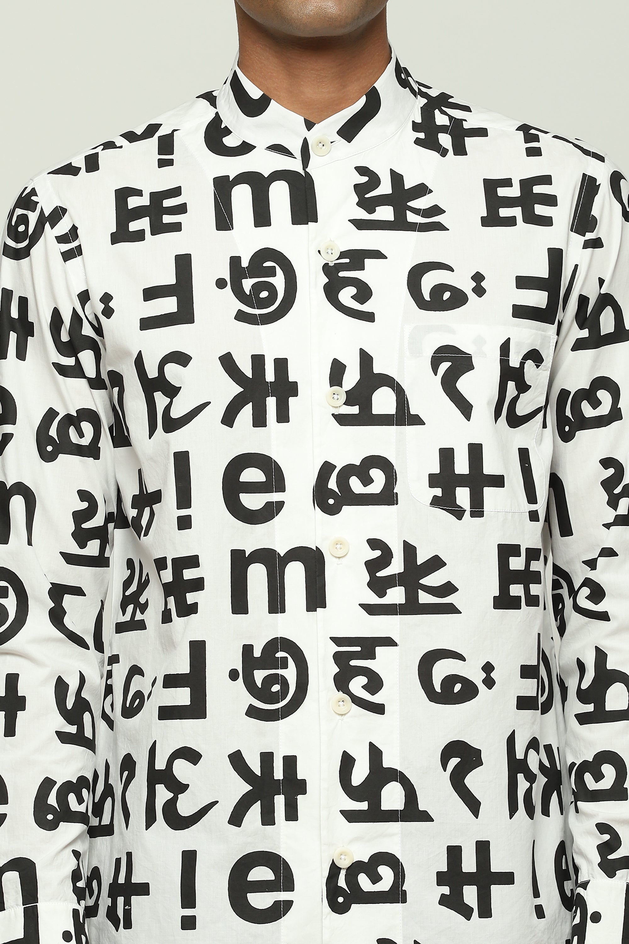 Spaced Out Calligraphy Shirt