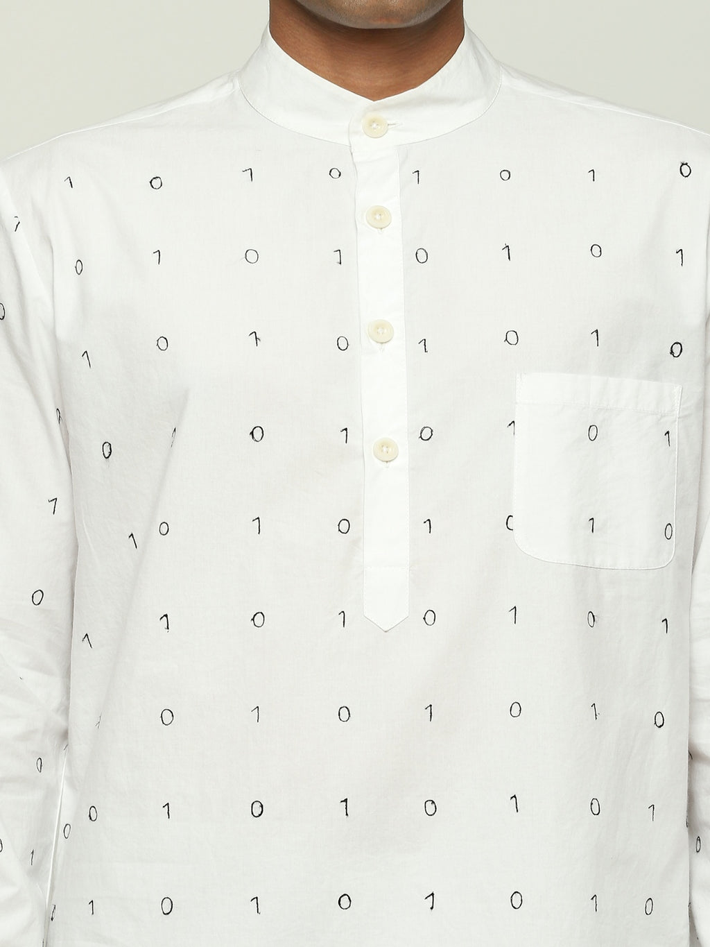 Embroidered Code Kurta