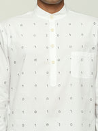 Embroidered Code Kurta