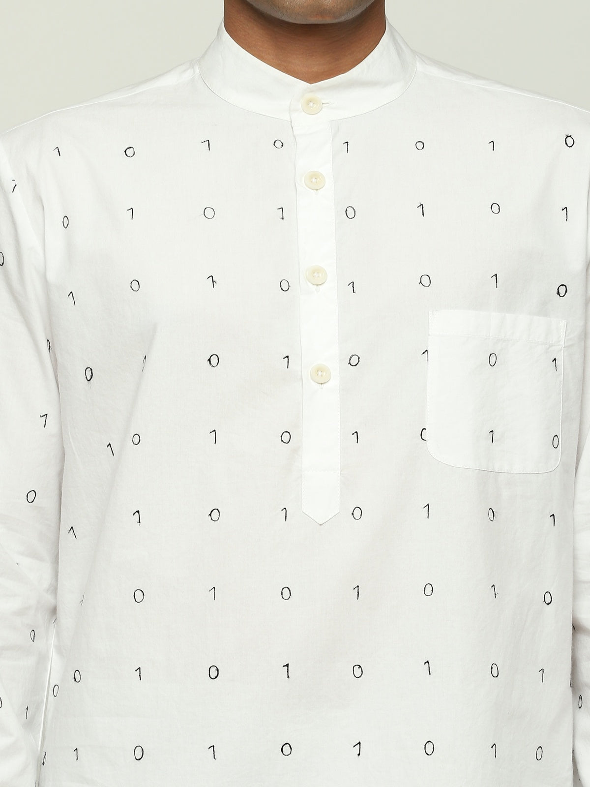 Embroidered Code Kurta