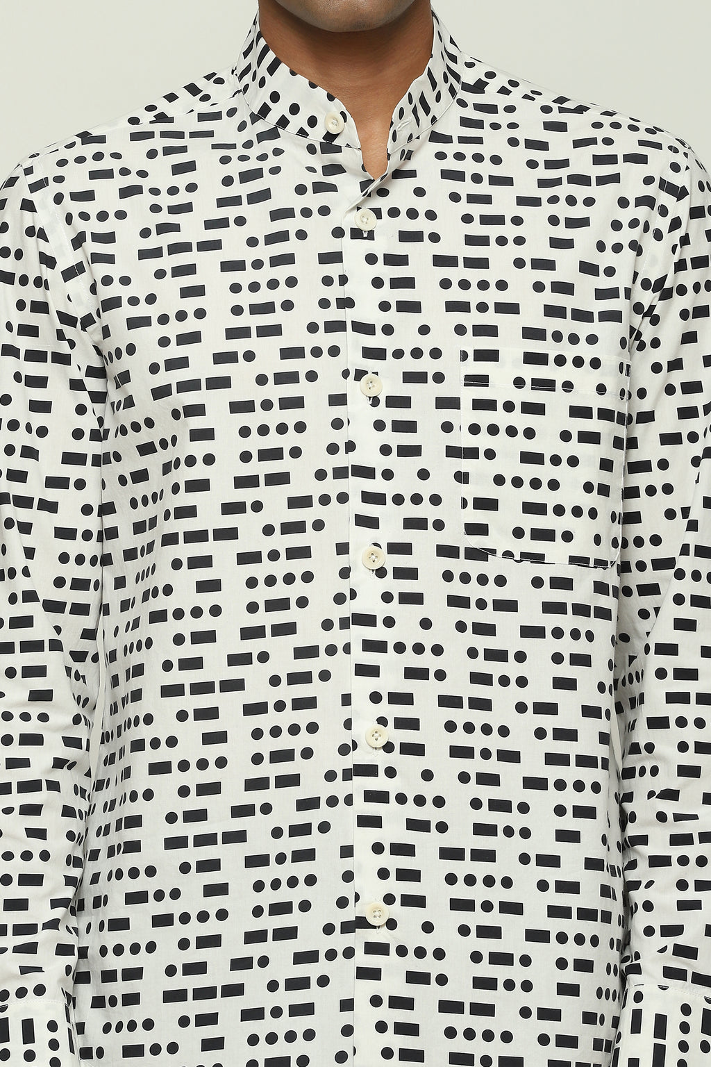 Printed Morse Code Shirt