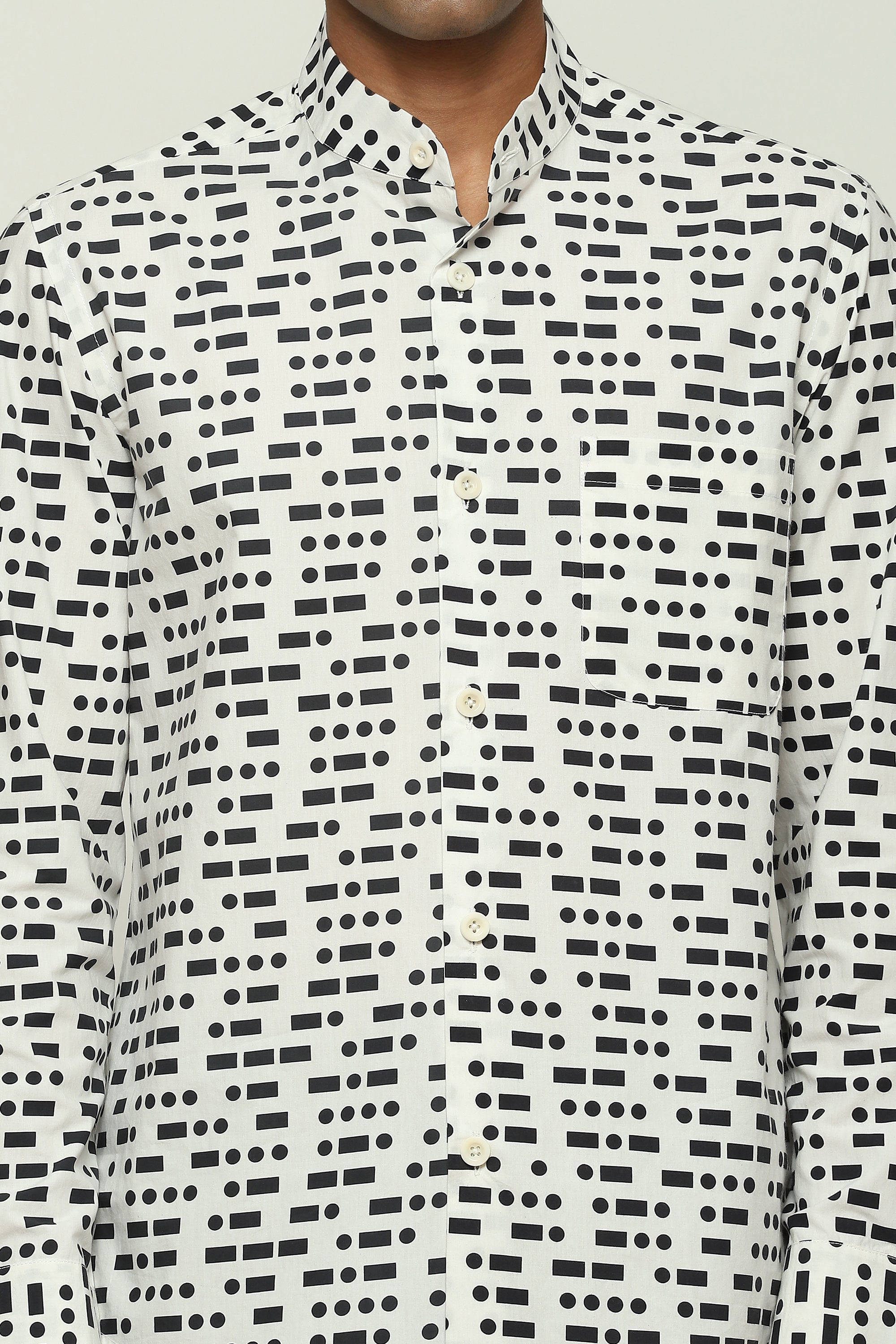 Printed Morse Code Shirt
