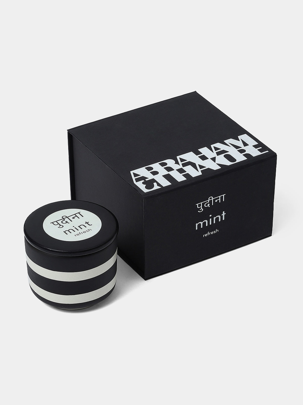 Small Stripe Candle
