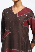 Bark Cloth Ikat Dress
