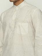 Broken Pinstripes Kurta