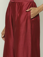 Basic Solid Chanderi Madder Pant