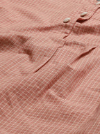 Chettinad Checks Redwood Dress