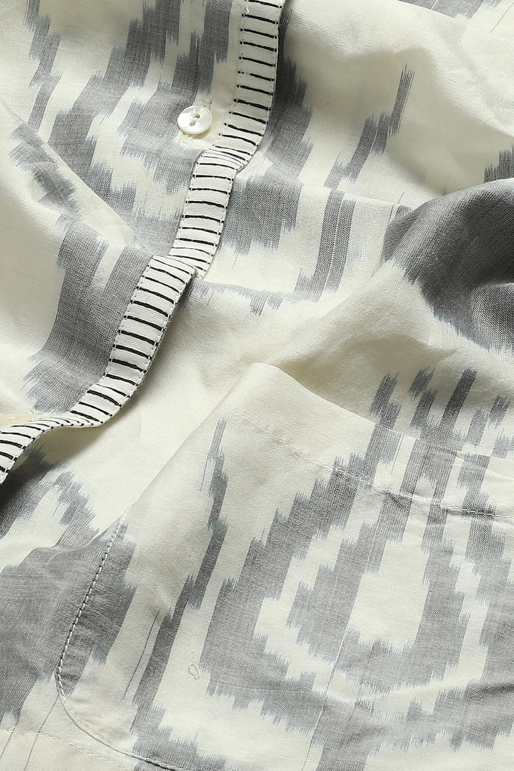 Ikat Ottoman Tulip Top