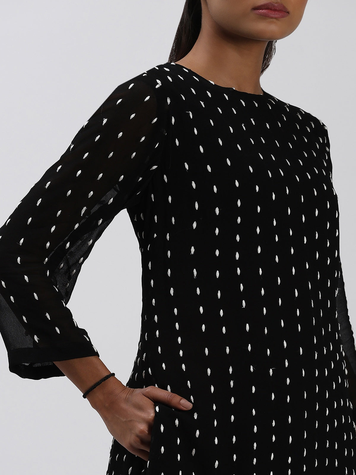 Ombre Stab Stitch Kurta