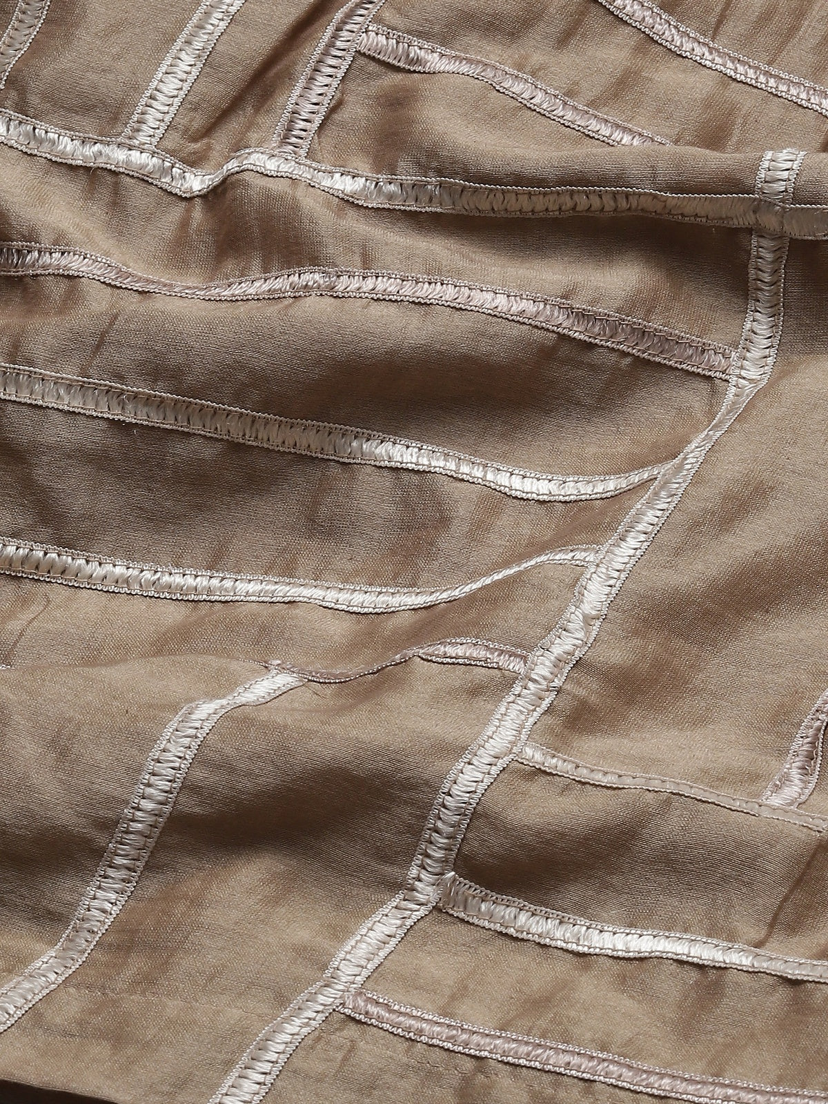 Tonal Lace Trim Shirt