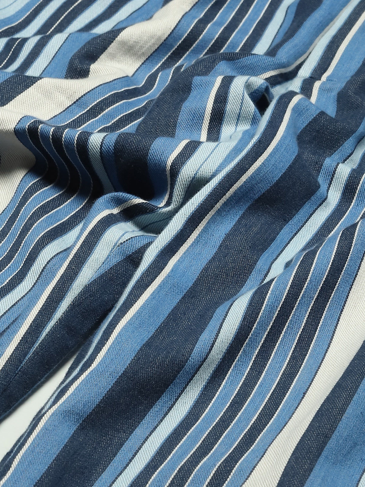 Woven Indigo Stripes Trouser