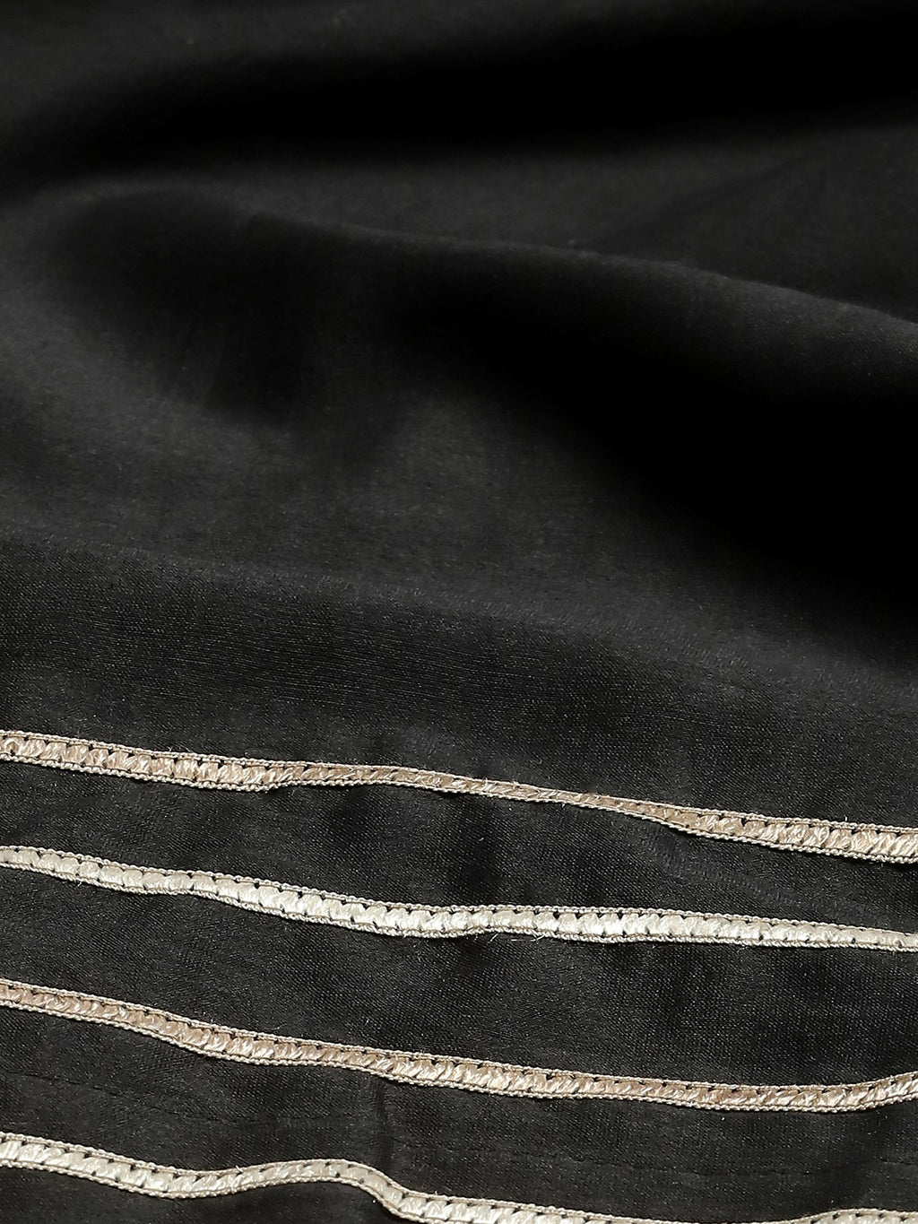 Tonal Lace Trim Trouser